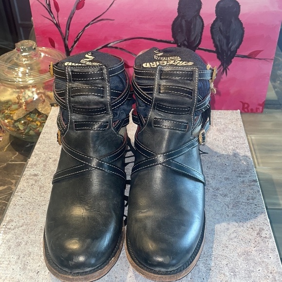 🦅 - FREEBIRD by Steven STAIR Black/Croc Size 9 - Picture 7 of 12